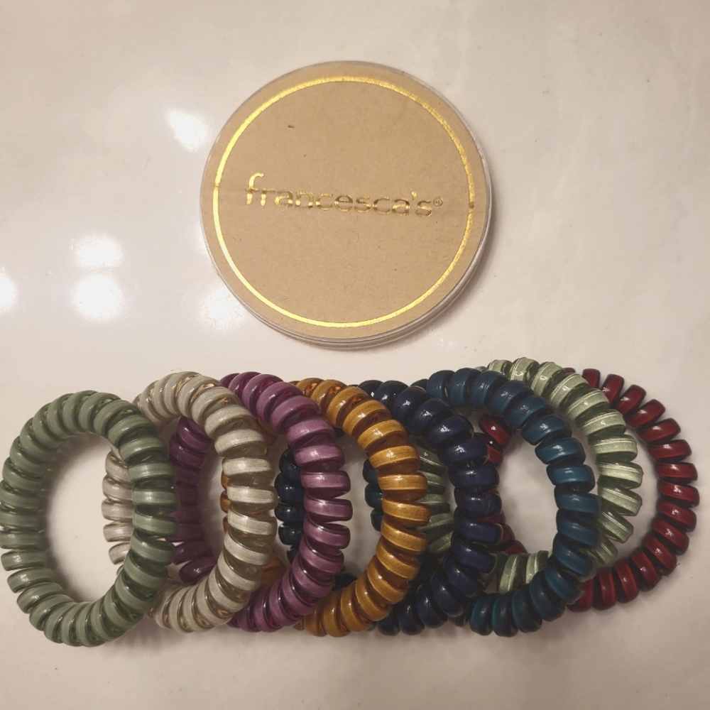Francesca's Collections Vibrant Hair Coil Set - Set Of 8
